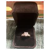 Ladies Size 6 Glear Gem Wedding Ring