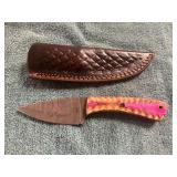 Damascus Knife with Sheath