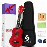 NOT HOME Soprano Ukulele Beginner Pack (Red)