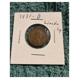 1931-D Lincoln Cent