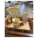 Hull Vases + Bisque Vase