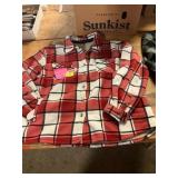 XXL Sherpa Lined Fleece Flannel Shacket