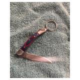 Damascus Keychain Pocket Knife