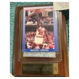 Vintage Michael Jordan Card Plaque