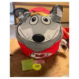 KC Chiefs Wolf _lush Mascot Pillow