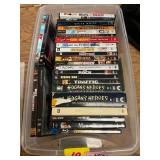 Tote of DVDs