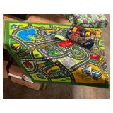 City Streets Rug + Box of Cars