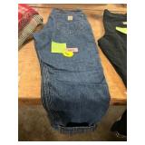 Carhartt Size 36x30 Flannel Lined Jeans