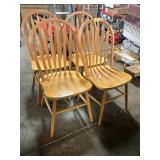 4ct Oak Dining Chairs