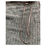 18in Ladies Linked Silver Colored Necklace