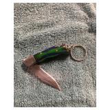 Damascus Pocket Knife/ Keychain