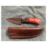 Damascus Knife with Sheath