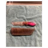 Damascus Knife with Sheath