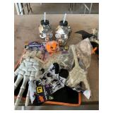 Halloween grab bag: skeleton cup, socks, garland