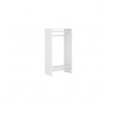 Double Hang 25 in. W White Wood Closet Tower