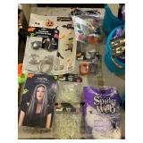 Gel clings, handcuffs, vampire teeth, spider rings