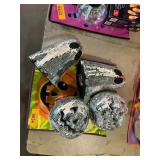 4ct Shiny ghost and pumpkin Decor