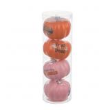 Halloween Pumpkin Shaped D cor, 4 ct, Assorted