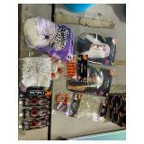 Fake blood, wigs, vampire teeth, spider webs