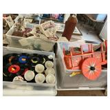 Turn table, records, home goods