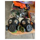 Light up skull mask, gas masks