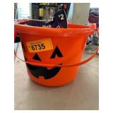 Halloween Bucket W/ Halloween Themed Items