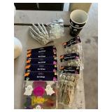 Gel clings, skeleton Garland, double walled cups,