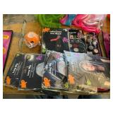 Wigs, nail polish, pumpkin squishy, makeup