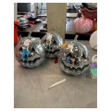 3ct Pumpkin Mirrored Decor