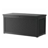 320-Gal Black Resin Lockable Deck Box