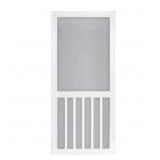 36x80 White Vinyl 5-Bar Screen Door