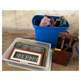 Pictures, wall art,baskets, blankets