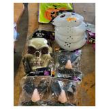 4ct Jason masks, 3ct funny glasses, skull mask