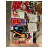 Gel clings, spider webs, fake blood, treat bags