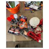 Halloween pumpkin bucket with LED lights