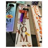 Fall Welcome Sign, Halloween Witch legs