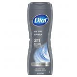 2ct Dial Men Body Wash Soothe 3-in-1, 16 Ounce