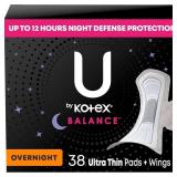U by Kotex Balance Ultra Thin Pads 38ct