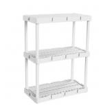 Knect-A-Shelf White 3-Shelf Unit (2.8x2.5x3.5)