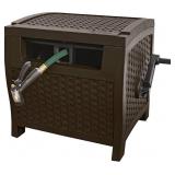Suncast PTW175 Mocha Wicker Hose Reel