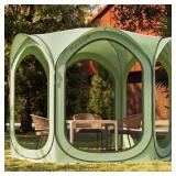 Pop-Up Screen Tent 10x10 FT   Rainproof Green