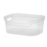 Sterilite Medium Open Bin Plastic, Clear