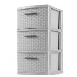 Weave 12.625 in. x 24 in. 3 Drawer Unit