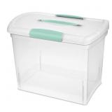 3 ea Sterilite Clear Storage Box Stackable