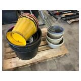 Assorted flower pots