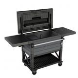 Keter Portable Patio Cooler with Wheels, Gray