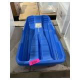 Slippery Racer 1-Person Blue Plastic Snow Sled