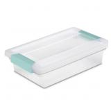3ct Sterilite 0.7 cu ft Clip Storage Box,Stackable