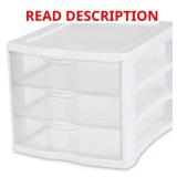Sterilite 3.6 cu ft White Drawer Organizer