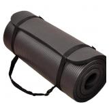 1 inch Yoga Mat Black